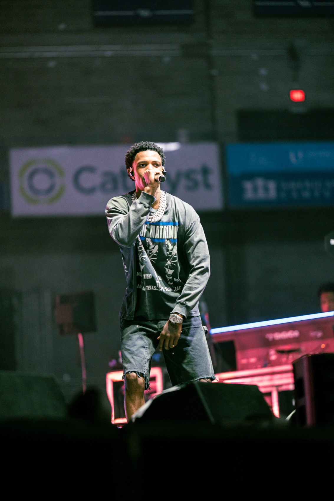 Artist performing live